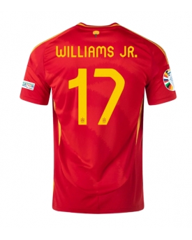 Spagna Nico Williams #17 Maglia Gara Casa Repliche Europei 2024